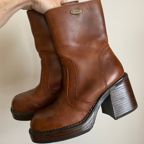 skechers platform boots